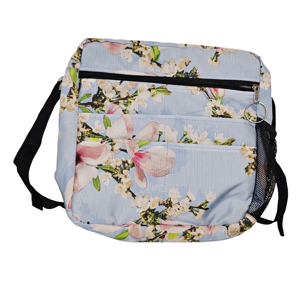 [Mobility 1st] Blue Floral Drive Medical Accessory Bag Scooters/Walkers/Wheel